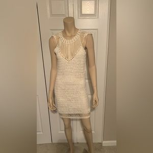 Cream crochet dress